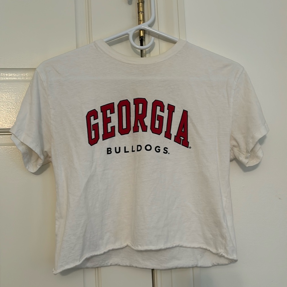 UGA Bulldogs Cropped Tee